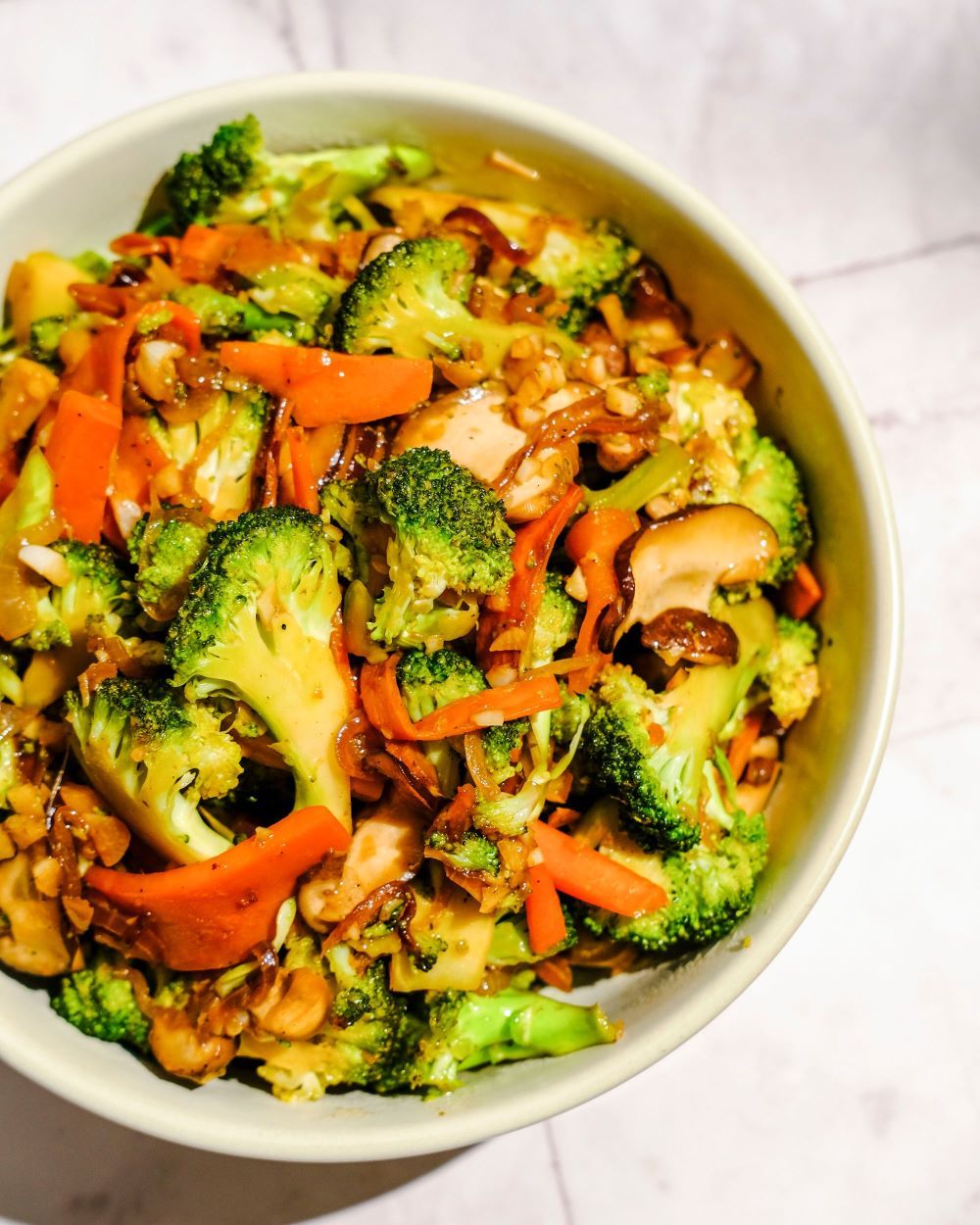 A bowl of Broccoli Stir Fry