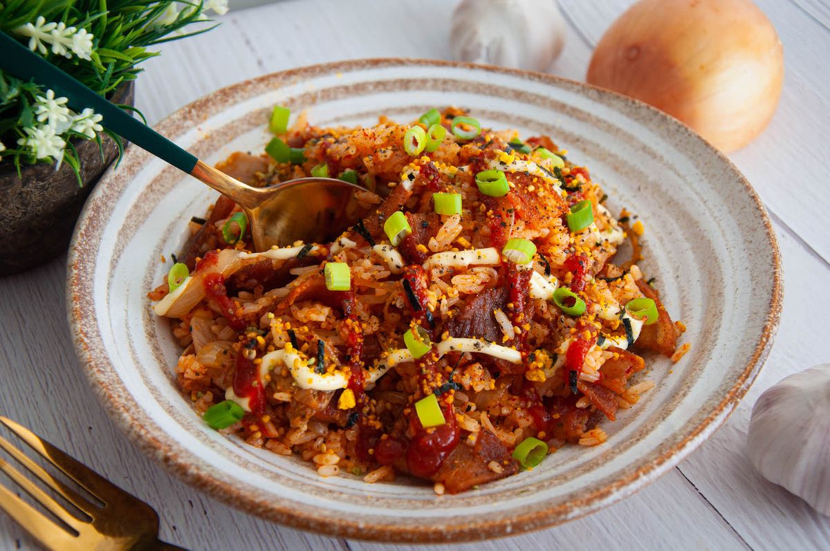 Kimchi Fried Rice with Pork Recipe